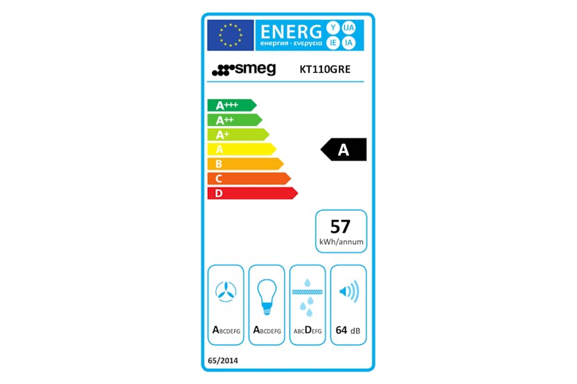 Smeg 110cm Victoria Chimney Cooker Hood | KT110GRE | Slate Grey Smeg 110cm Victoria Chimney Cooker Hood | KT110GRE | Slate Grey