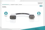 Digitus Display Port to HDMI Type-A Adapter Cable | 0.15m