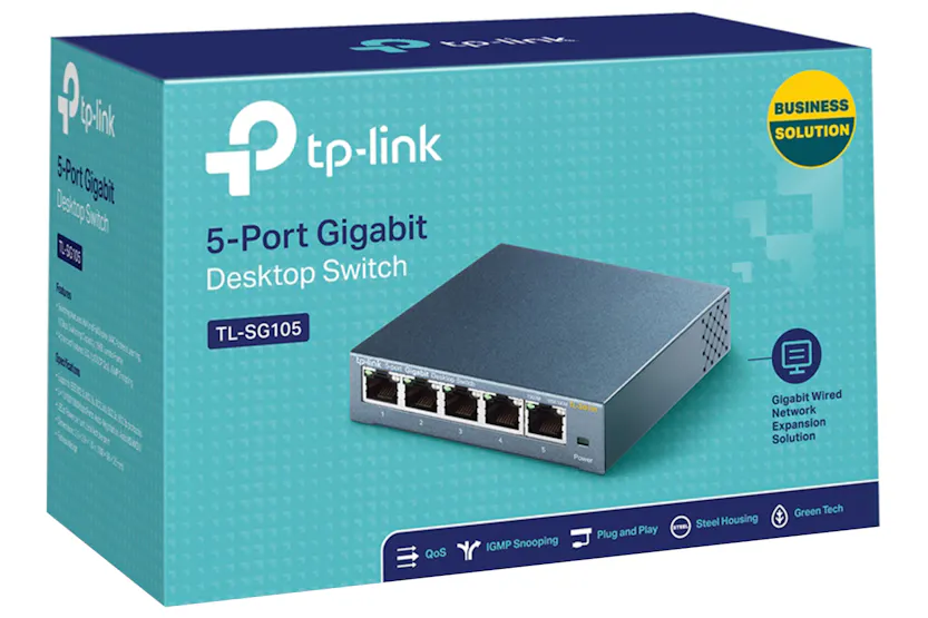 TP-Link 5-Port Metal Gigabit Desktop Switch TP-Link 5-Port Metal Gigabit Desktop Switch