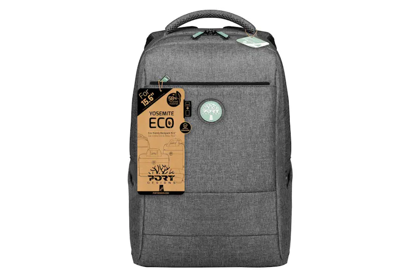 Port Yosemite 15.6" Eco-Trendy XL Laptop Backpack | Grey Port Yosemite 15.6" Eco-Trendy XL Laptop Backpack | Grey