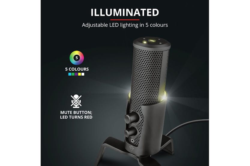 Trust GXT 258 Fyru USB 4-in-1 Streaming Microphone | 23465 Trust GXT 258 Fyru USB 4-in-1 Streaming Microphone | 23465