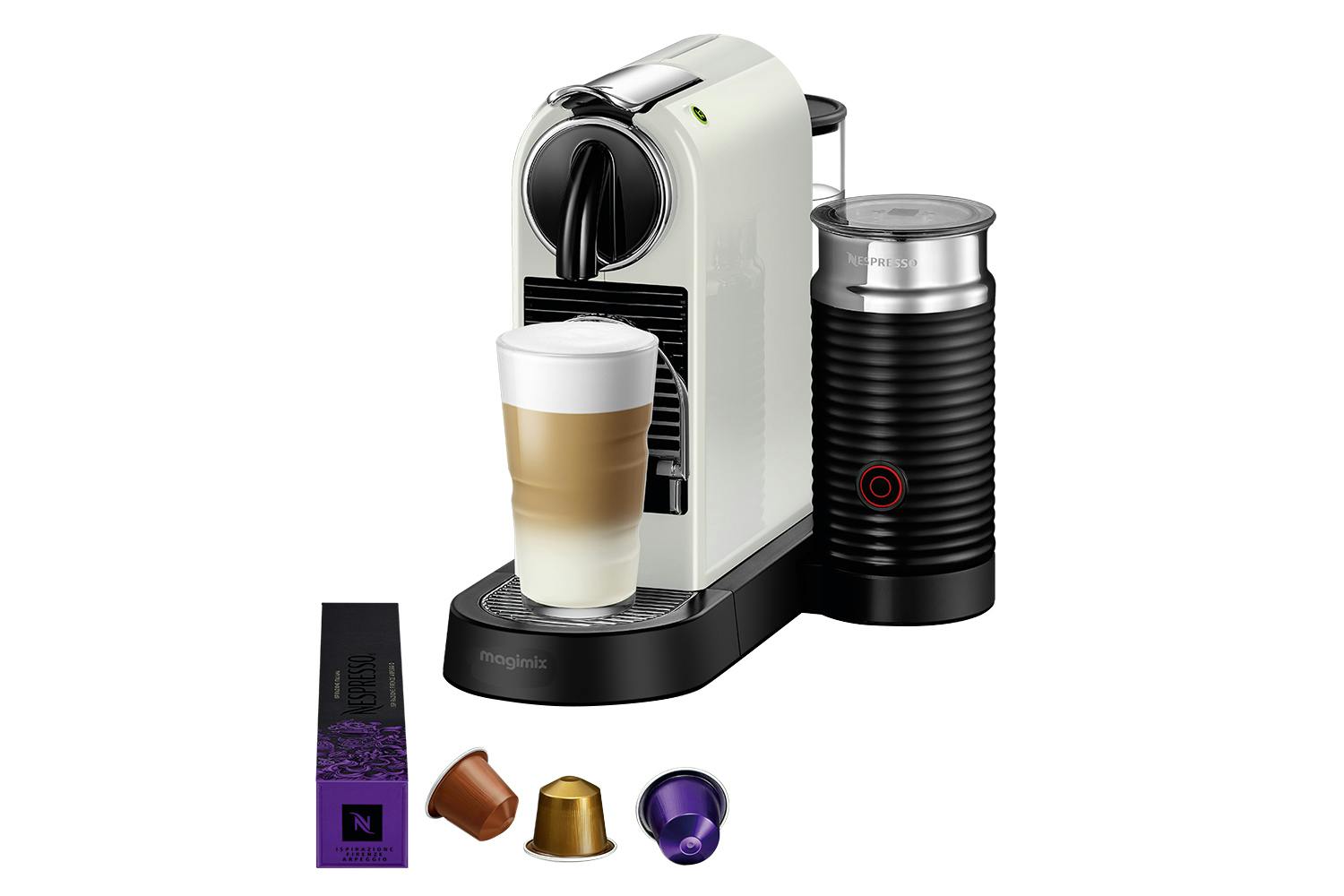 Nespresso CitiZ & Milk 11319 Coffee Machine by Magimix | White