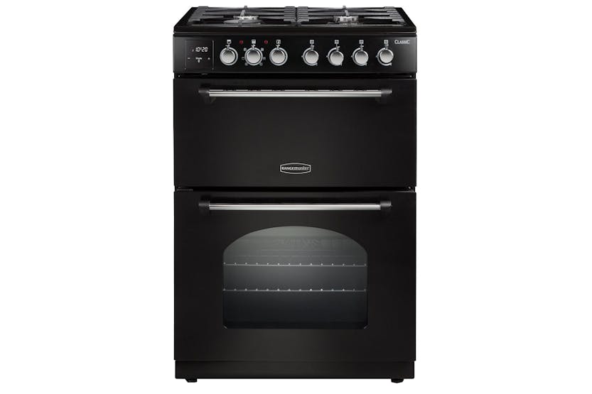 Rangemaster Classic 60cm Dual Fuel Cooker | CLA60DFFBL/C | Black Rangemaster Classic 60cm Dual Fuel Cooker | CLA60DFFBL/C | Black