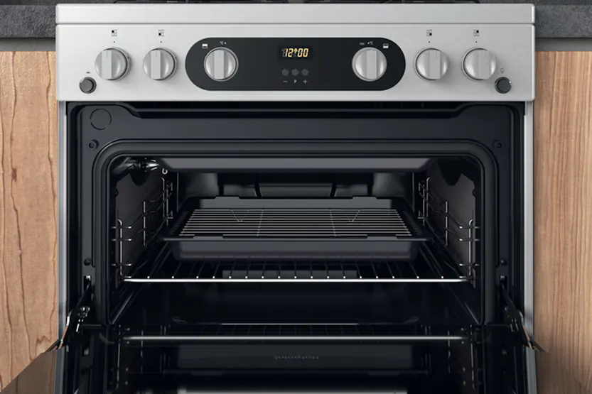 Hotpoint 60cm Gas Cooker | HDM67G0C2CXU | Inox Hotpoint 60cm Gas Cooker | HDM67G0C2CXU | Inox