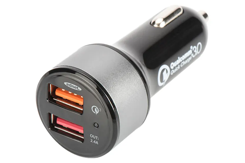 Ednet 3.0 Dual Port Quick Car Charger Ednet 3.0 Dual Port Quick Car Charger