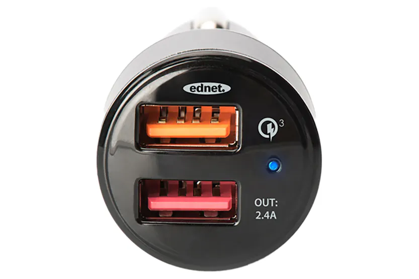 Ednet 3.0 Dual Port Quick Car Charger Ednet 3.0 Dual Port Quick Car Charger