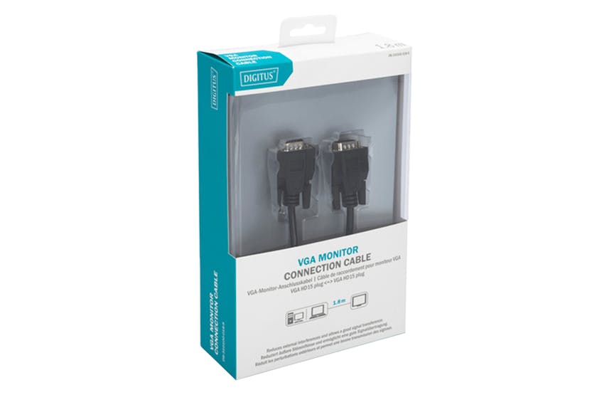 Digitus VGA Monitor Connection Cable | 1.8m Digitus VGA Monitor Connection Cable | 1.8m
