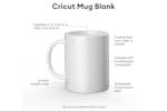Cricut Ceramic Mug Blank | 2 Pack | White Cricut Ceramic Mug Blank | 2 Pack | White