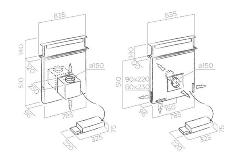 Elica 90cm Downdraft Hood | PANDORABLF Elica 90cm Downdraft Hood | PANDORABLF