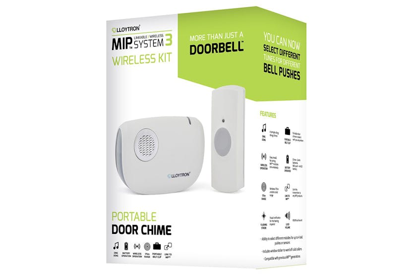 Lloytron MIP3 Ding Dong Battery Operated Door Chime Kit | White Lloytron MIP3 Ding Dong Battery Operated Door Chime Kit | White