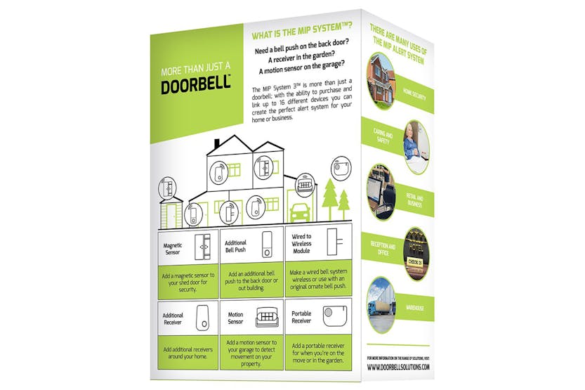 Lloytron MIP3 Ding Dong Battery Operated Door Chime Kit | White Lloytron MIP3 Ding Dong Battery Operated Door Chime Kit | White