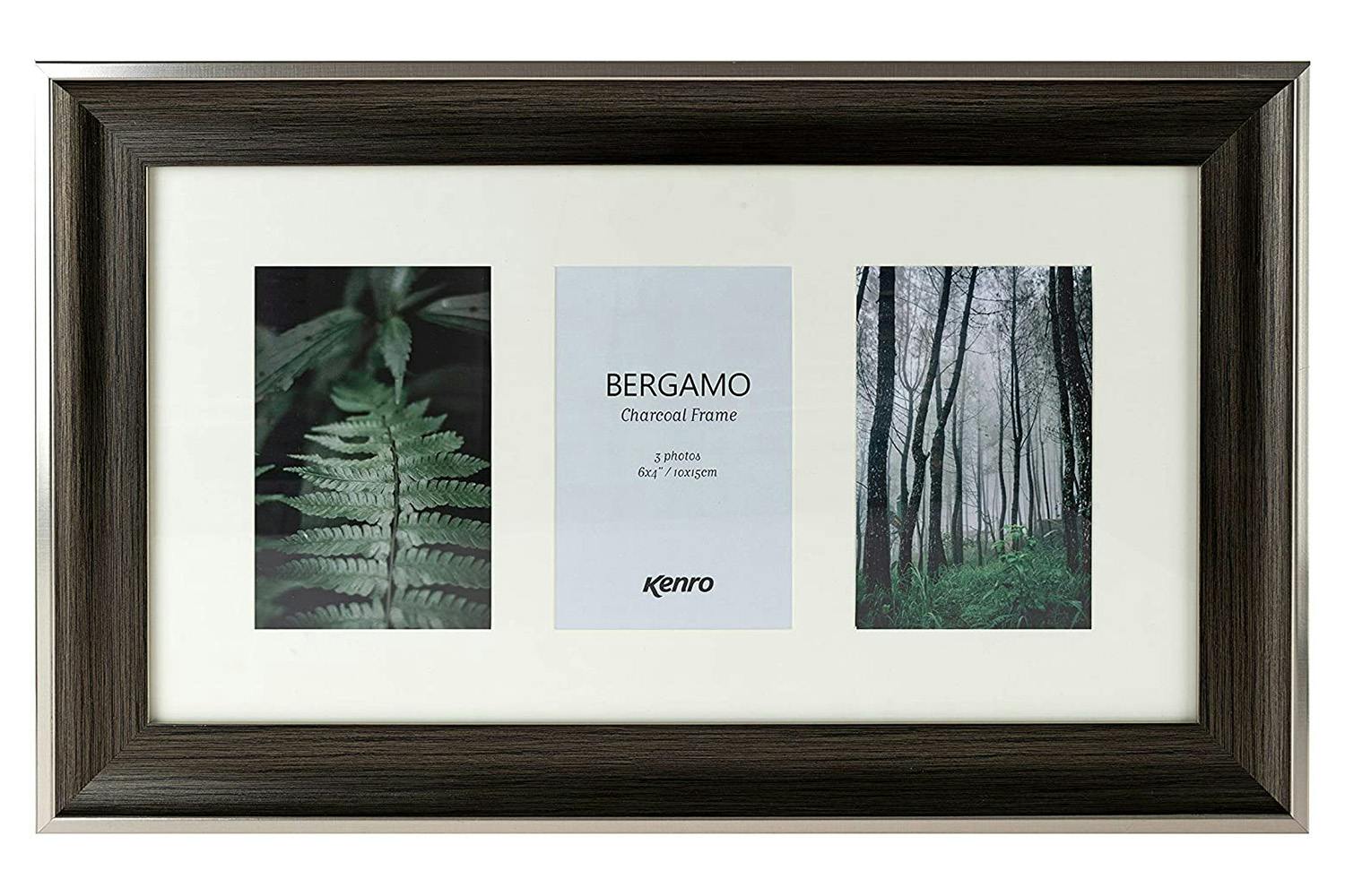 Kenro Bergamo Charcoal Series 6x4"/10x15cm Photo Frame