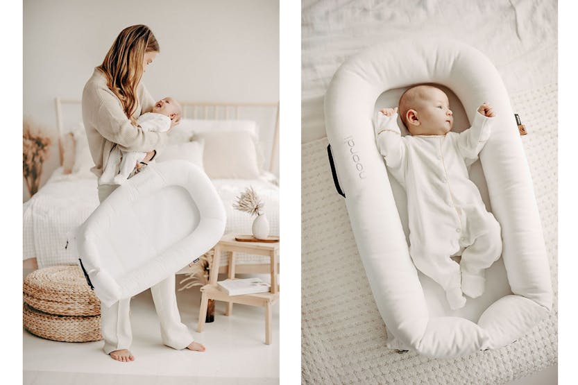 Noordi 111195 2-in-1 Baby Nest + Maternity Pillow Deluxe | Pink Noordi 111195 2-in-1 Baby Nest + Maternity Pillow Deluxe | Pink