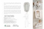 Noordi 2-in-1 Baby Nest | Nougat Noordi 2-in-1 Baby Nest | Nougat