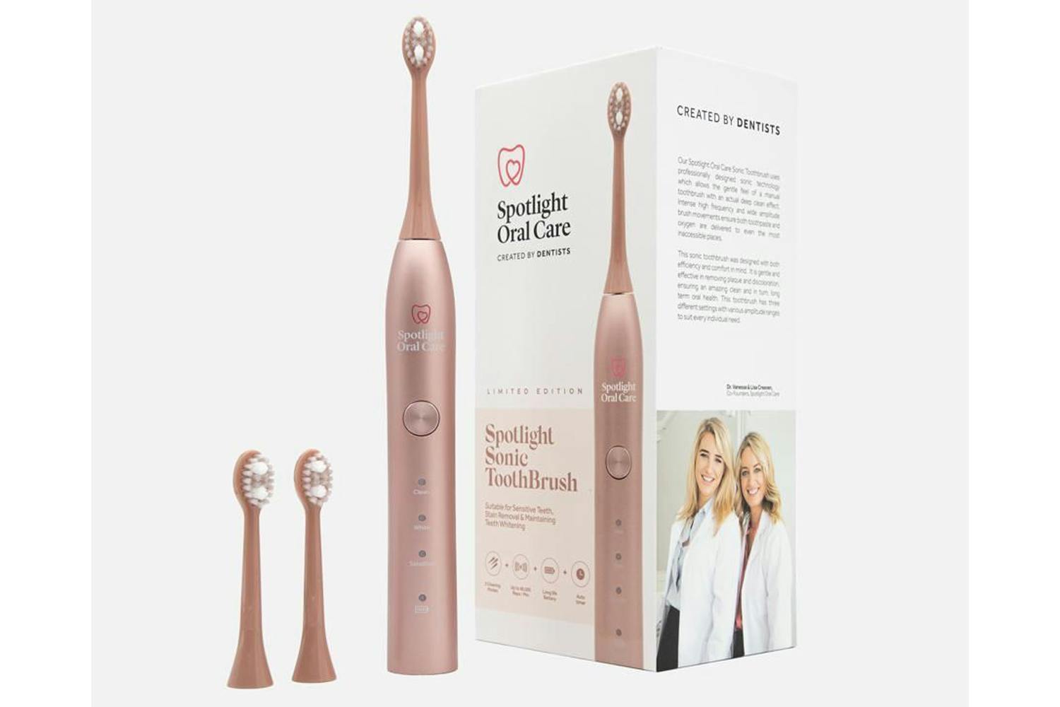 Spotlight Oral Care Sonic Toothbrush | Rose Gold