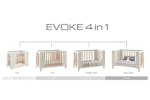 Cocoon Evoke 4 in 1 Crib, Cot Bed, Toddler Bed & Sofa | White/Natural Cocoon Evoke 4 in 1 Crib, Cot Bed, Toddler Bed & Sofa | White/Natural