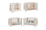 Cocoon Evoke 4 in 1 Crib, Cot Bed, Toddler Bed & Sofa | White/Natural Cocoon Evoke 4 in 1 Crib, Cot Bed, Toddler Bed & Sofa | White/Natural