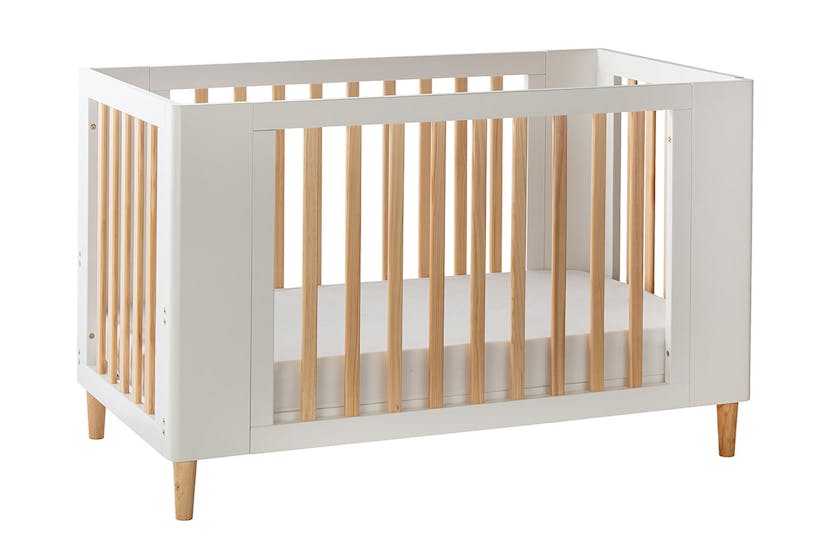 Cocoon Evoke 4 in 1 Crib, Cot Bed, Toddler Bed & Sofa | White/Natural Cocoon Evoke 4 in 1 Crib, Cot Bed, Toddler Bed & Sofa | White/Natural