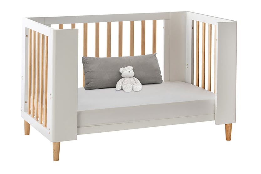 Cocoon Evoke 4 in 1 Crib, Cot Bed, Toddler Bed & Sofa | White/Natural Cocoon Evoke 4 in 1 Crib, Cot Bed, Toddler Bed & Sofa | White/Natural