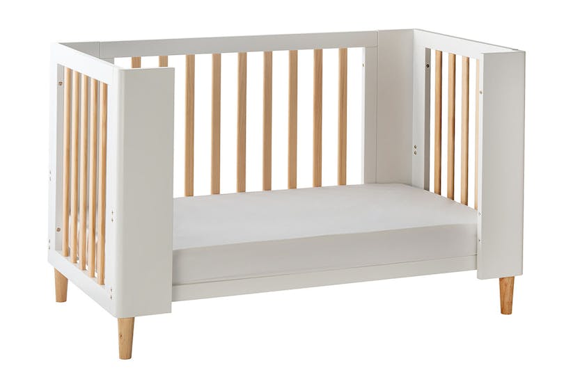 Cocoon Evoke 4 in 1 Crib, Cot Bed, Toddler Bed & Sofa | White/Natural Cocoon Evoke 4 in 1 Crib, Cot Bed, Toddler Bed & Sofa | White/Natural