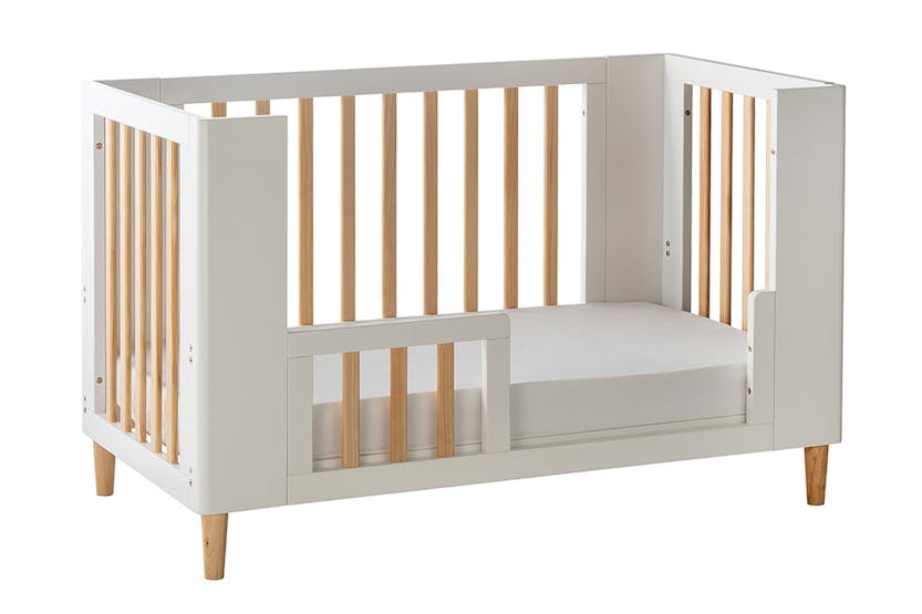 Cocoon Evoke 4 in 1 Crib, Cot Bed, Toddler Bed & Sofa | White/Natural Cocoon Evoke 4 in 1 Crib, Cot Bed, Toddler Bed & Sofa | White/Natural
