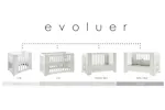 Cocoon Evoluer 4 in 1 Crib, Cot Bed, Toddler Bed & Sofa | White & Grey Cocoon Evoluer 4 in 1 Crib, Cot Bed, Toddler Bed & Sofa | White & Grey