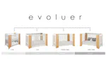 Cocoon Evoluer 4 in 1 Crib, Cot Bed, Toddler Bed & Sofa | White & Natural Cocoon Evoluer 4 in 1 Crib, Cot Bed, Toddler Bed & Sofa | White & Natural