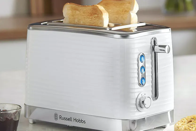 Russell Hobbs Inspire 2 Slice Toaster | 24370 | White Russell Hobbs Inspire 2 Slice Toaster | 24370 | White