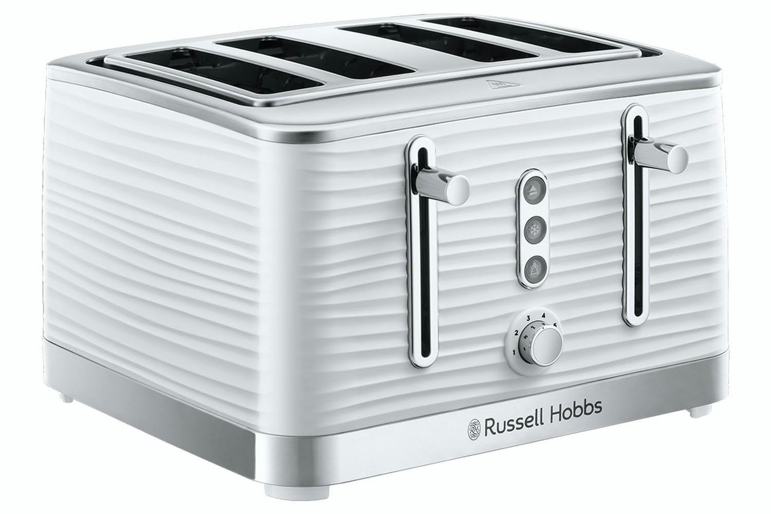 Russell Hobbs Inspire 4 Slice Toaster | 24380 | White