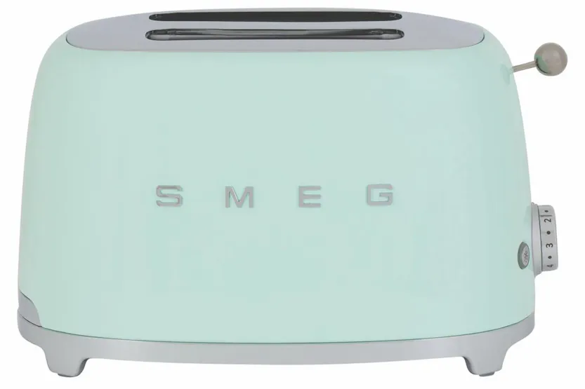Smeg 50's Retro Style Aesthetic 2 Slice Toaster | TSF01PGUK | Pastel Green Smeg 50's Retro Style Aesthetic 2 Slice Toaster | TSF01PGUK | Pastel Green