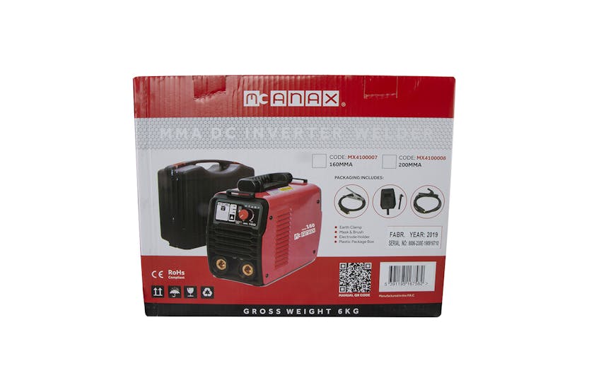 Mcanax Welder Inverter 200amp MMA and Lift Tig Mcanax Welder Inverter 200amp MMA and Lift Tig