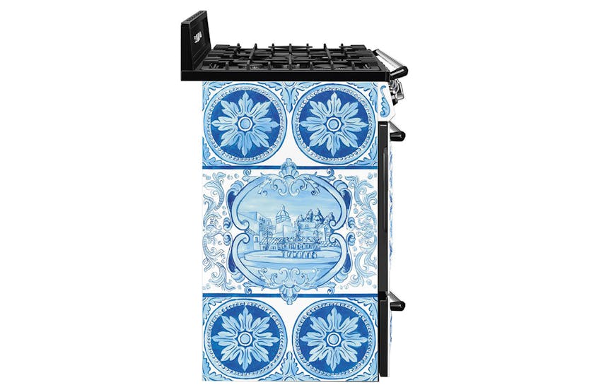 Smeg Divina Cucina Dolce & Gabbana 90cm Gas Range Cooker | TR90DGM9 | Maiolica Smeg Divina Cucina Dolce & Gabbana 90cm Gas Range Cooker | TR90DGM9 | Maiolica
