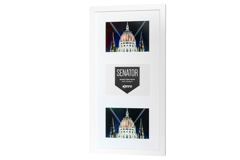 Kenro Senator Triple Photo Frame with Mat | 6x4" Kenro Senator Triple Photo Frame with Mat | 6x4"