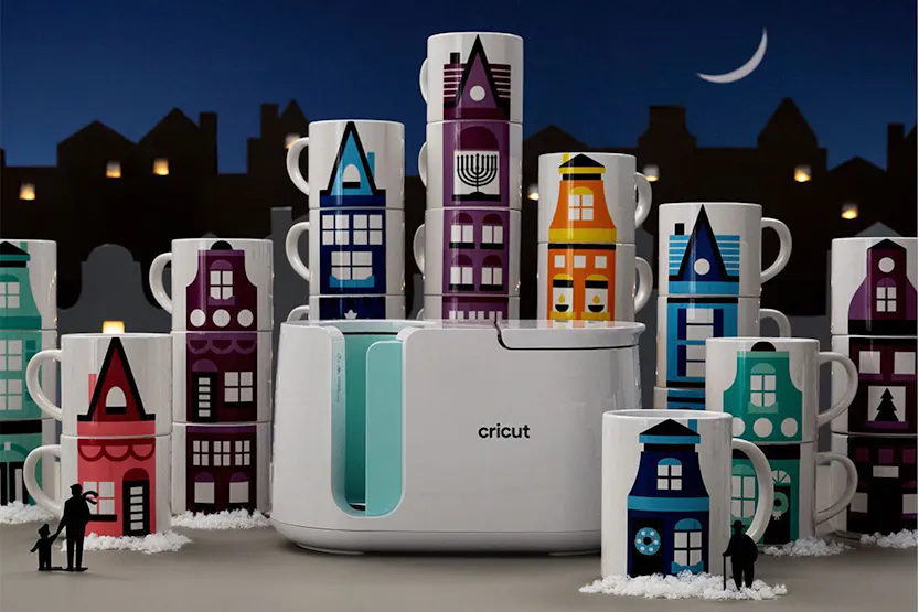 Cricut Stackable Ceramic Mug Blank | White | 4 Piece of Pack Cricut Stackable Ceramic Mug Blank | White | 4 Piece of Pack