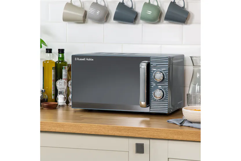 Russell Hobbs Inspire 17L 700W Freestanding Microwave | Grey Russell Hobbs Inspire 17L 700W Freestanding Microwave | Grey