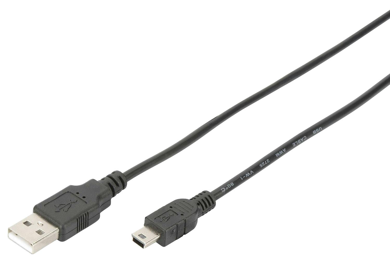 Digitus USB Type-A to Mini-B Connection Cable | Black