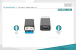 Digitus USB Type-A to Type-C Adaptor | Black Digitus USB Type-A to Type-C Adaptor | Black