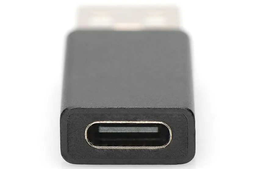 Digitus USB Type-A to Type-C Adaptor | Black Digitus USB Type-A to Type-C Adaptor | Black