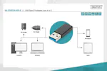 Digitus USB Type-A to Type-C Adaptor | Black Digitus USB Type-A to Type-C Adaptor | Black