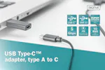 Digitus USB Type-A to Type-C Adaptor | Black Digitus USB Type-A to Type-C Adaptor | Black