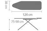 Brabantia Steam Ironing Board B | Denim Blue | 124 x 38 cm Brabantia Steam Ironing Board B | Denim Blue | 124 x 38 cm