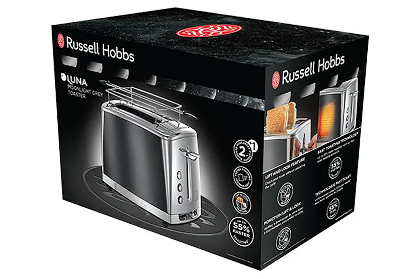 Russell Hobbs Luna 2 Slice Toaster | 23221 | Moonlight Grey Russell Hobbs Luna 2 Slice Toaster | 23221 | Moonlight Grey