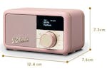 Roberts Revival Petite FM Radio with Bluetooth | Dusky Pink