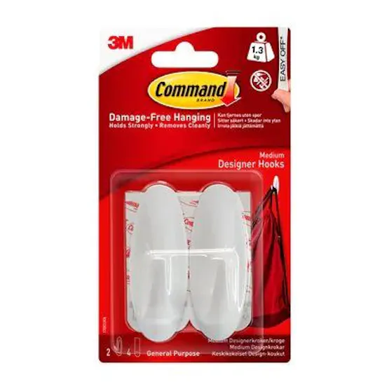3M Command Medium Designer Hooks | 17081 3M Command Medium Designer Hooks | 17081