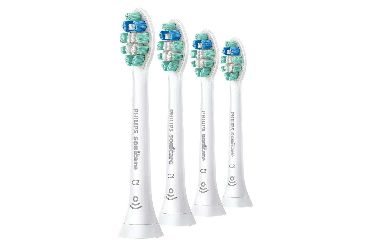 Philips Sonicare C2 Optimal Plaque Defence Toothbrush Head | HX9024/10 | Pack of 4
