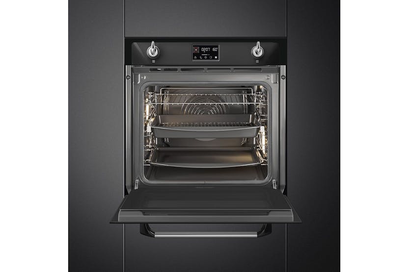 Smeg Victoria Built-in Single Steam Oven | SOP6902S2PN | Black Smeg Victoria Built-in Single Steam Oven | SOP6902S2PN | Black