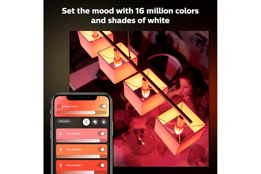 Philips Hue E14 Smart Bulb | Dual Pack Philips Hue E14 Smart Bulb | Dual Pack