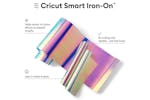 Cricut 13" x 9' Smart Iron-On Roll | Holographic Translucent Blue Cricut 13" x 9' Smart Iron-On Roll | Holographic Translucent Blue