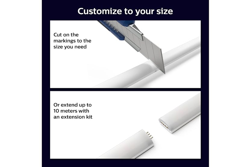 Philips Hue 2m Gradient Lightstrip | White Philips Hue 2m Gradient Lightstrip | White