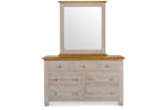 Lancaster Dresser Mirror | Aged Grey/Oak | 85 x 95 cm Lancaster Dresser Mirror | Aged Grey/Oak | 85 x 95 cm